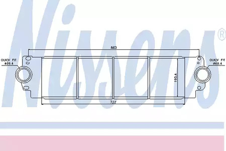 96683 NISSENS Интеркулер