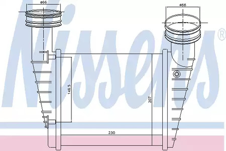 96680 NISSENS Интеркулер