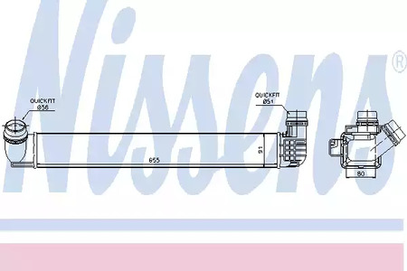 96545 NISSENS Интеркулер
