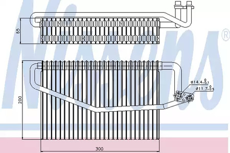 Испаритель кондиционера NISSENS 92173