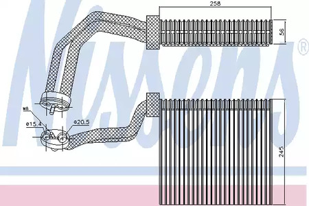 Испаритель кондиционера NISSENS 92293