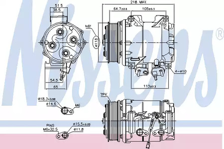 Компрессор кондиционера NISSENS 890128