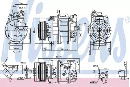 Компрессор кондиционера NISSENS 890173