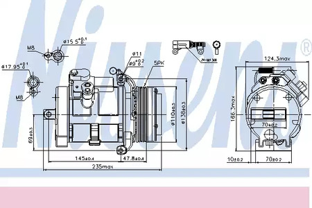 Компрессор кондиционера NISSENS 89077