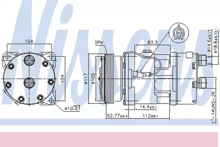 Компрессор кондиционера NISSENS 89123