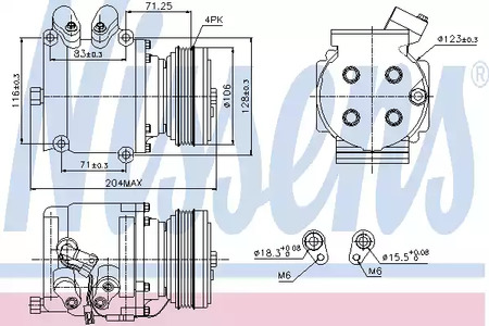 Компрессор кондиционера NISSENS 89226