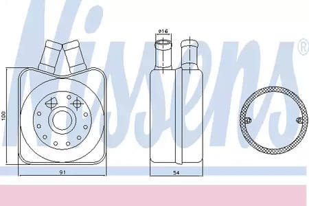 Масляный радиатор NISSENS 90606
