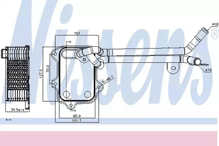 Масляный радиатор NISSENS 90679
