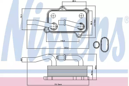 Масляный радиатор NISSENS 90599