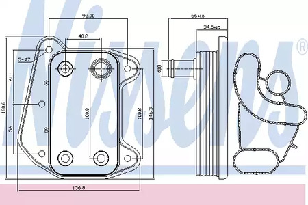 Масляный радиатор NISSENS 90622