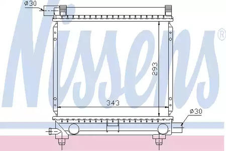 Радиатор системы охлаждения NISSENS 62551