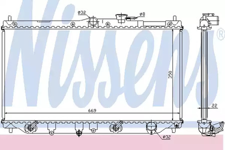 Радиатор системы охлаждения NISSENS 622831