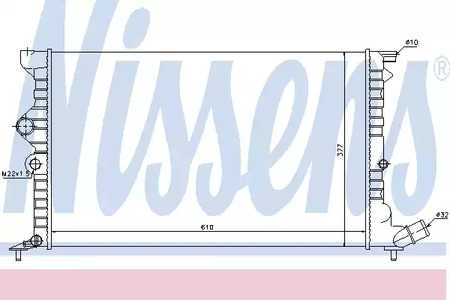 Радиатор системы охлаждения NISSENS 61383