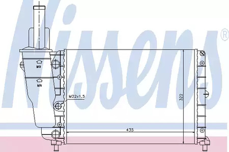 Радиатор системы охлаждения NISSENS 61856