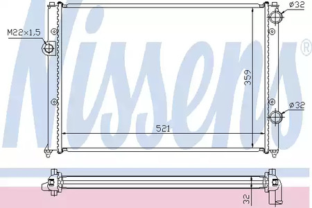 652511 NISSENS Радиатор системы охлаждения