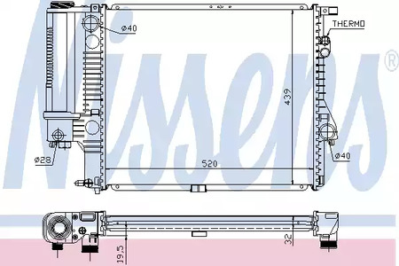 60607A NISSENS Радиатор системы охлаждения