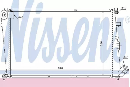 Радиатор системы охлаждения NISSENS 61303