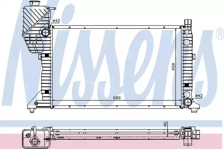 62685A NISSENS Радиатор системы охлаждения