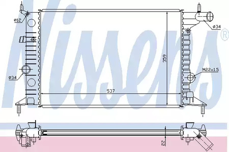 Радиатор системы охлаждения NISSENS 630681