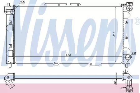62382A NISSENS Радиатор системы охлаждения
