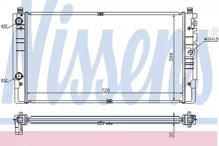 65238A NISSENS Радиатор системы охлаждения