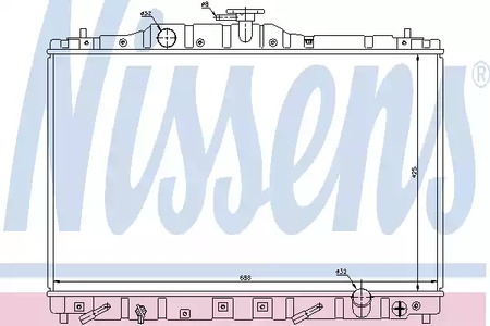 Радиатор системы охлаждения NISSENS 63313