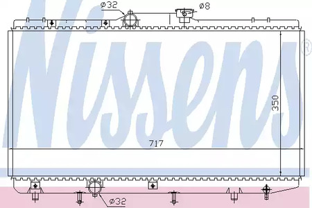 Радиатор системы охлаждения NISSENS 648321
