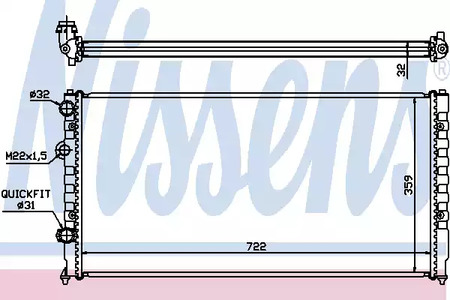 65252 NISSENS Радиатор системы охлаждения