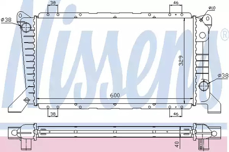 62241A NISSENS Радиатор системы охлаждения