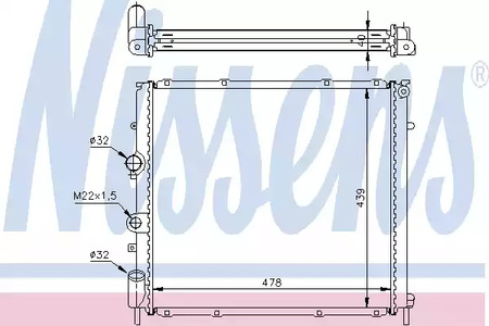 63854A NISSENS Радиатор системы охлаждения