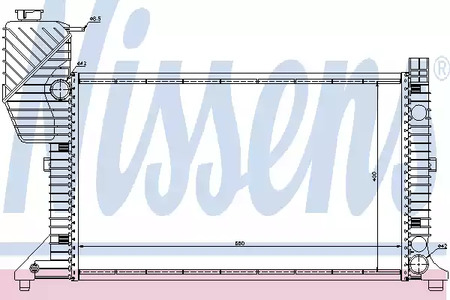 62664A NISSENS Радиатор системы охлаждения