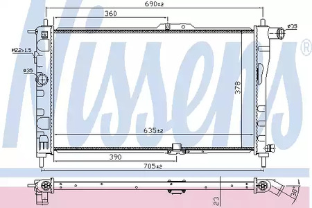 61651A NISSENS Радиатор системы охлаждения