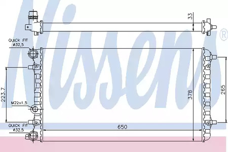 65228 NISSENS Радиатор системы охлаждения
