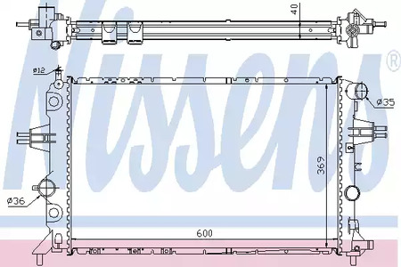 63249A NISSENS Радиатор системы охлаждения