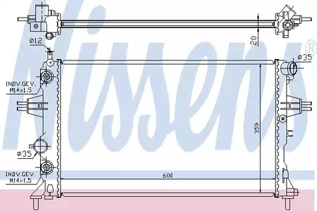 632461 NISSENS Радиатор системы охлаждения