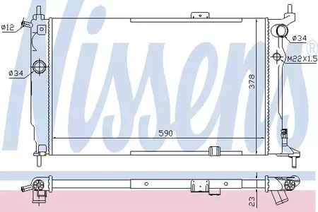 63252A NISSENS Радиатор системы охлаждения