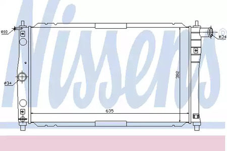 61654 NISSENS Радиатор системы охлаждения