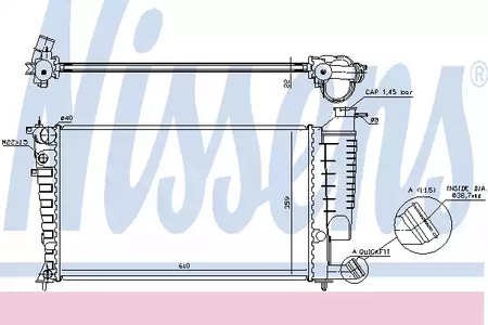 61313 NISSENS Радиатор системы охлаждения