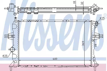 63006A NISSENS Радиатор системы охлаждения