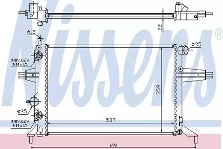 632481 NISSENS Радиатор системы охлаждения