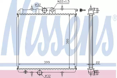 63708A NISSENS Радиатор системы охлаждения