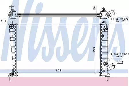 68001A NISSENS Радиатор системы охлаждения