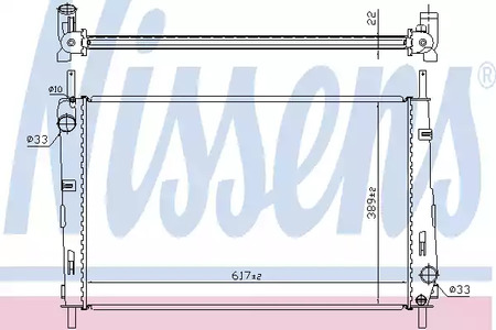 620411 NISSENS Радиатор системы охлаждения