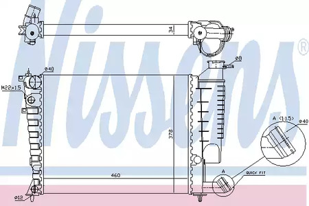 61335A NISSENS Радиатор системы охлаждения