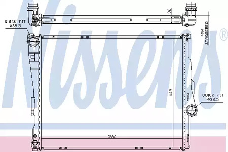 60782A NISSENS Радиатор системы охлаждения