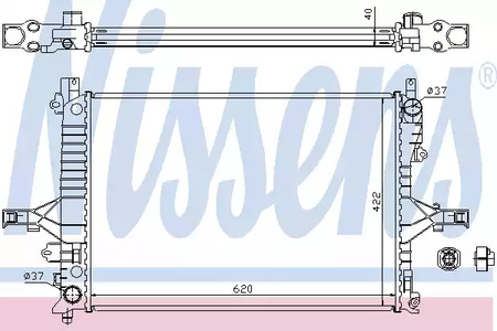 65557A NISSENS Радиатор системы охлаждения