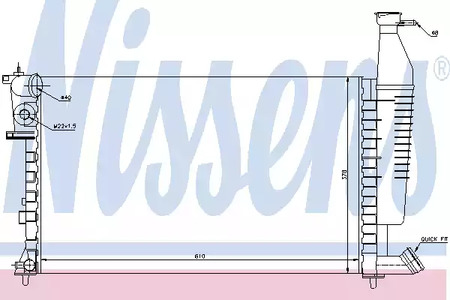 63716 NISSENS Радиатор системы охлаждения