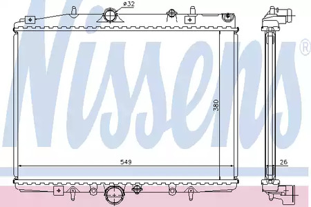 63705A NISSENS Радиатор системы охлаждения