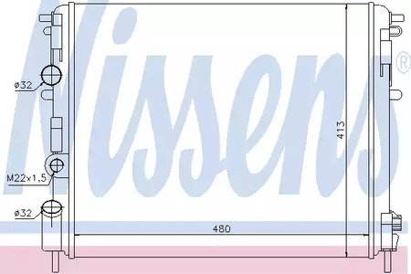 Радиатор системы охлаждения NISSENS 63794