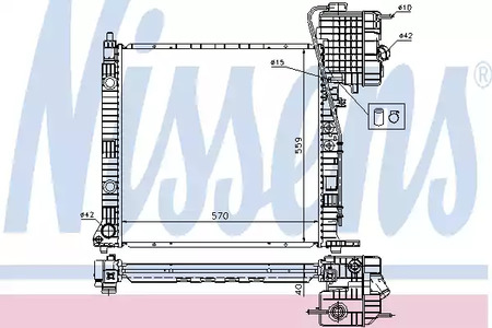 62559A NISSENS Радиатор системы охлаждения